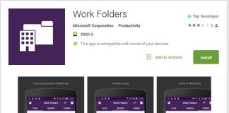 Microsoft Work Folders android google play