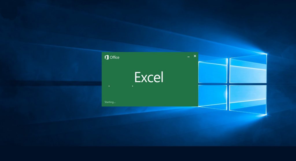 Excel Startup Windows Screenshot