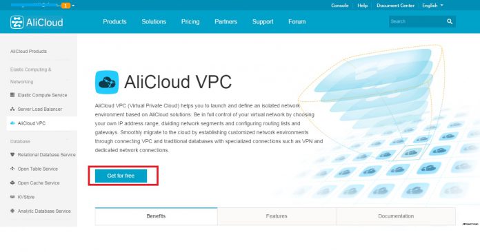 Alicloud Product Page Alibaba
