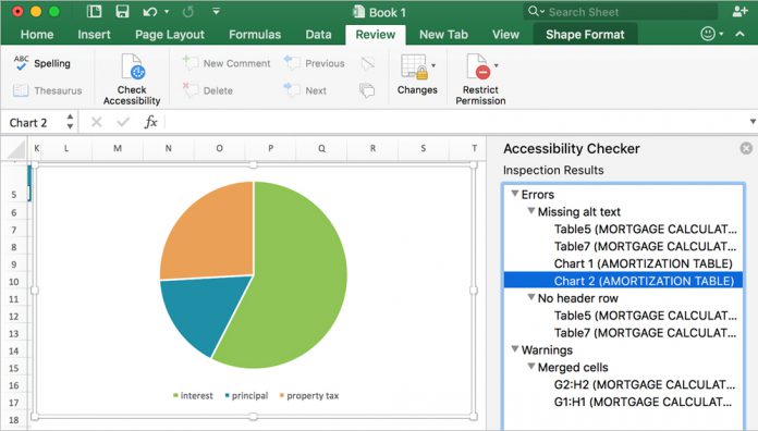 Excel Acessibility Option Microsoft