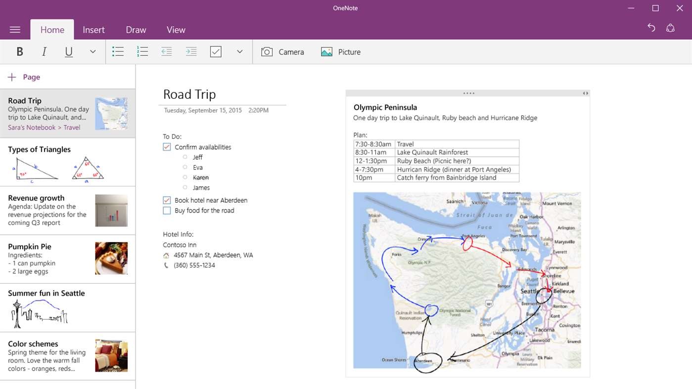 how to use onenote in windows 10