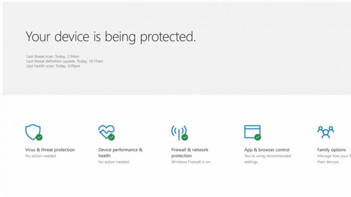 Windows Defender Security Center Screenshot Microsoft WinBuzzer