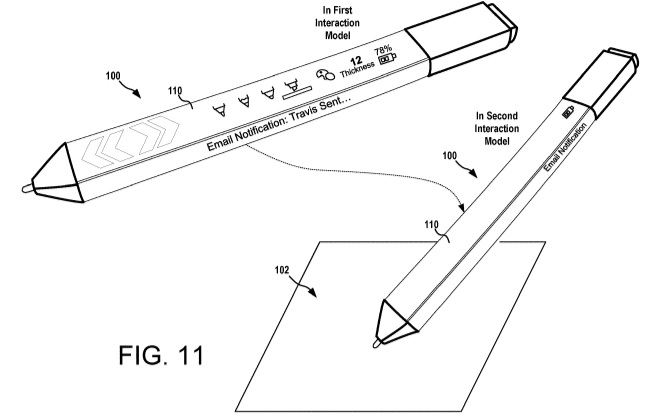 Microsoft Surface Pen Patent Suggests Apple Touch Bar Style Digital Strip - 94