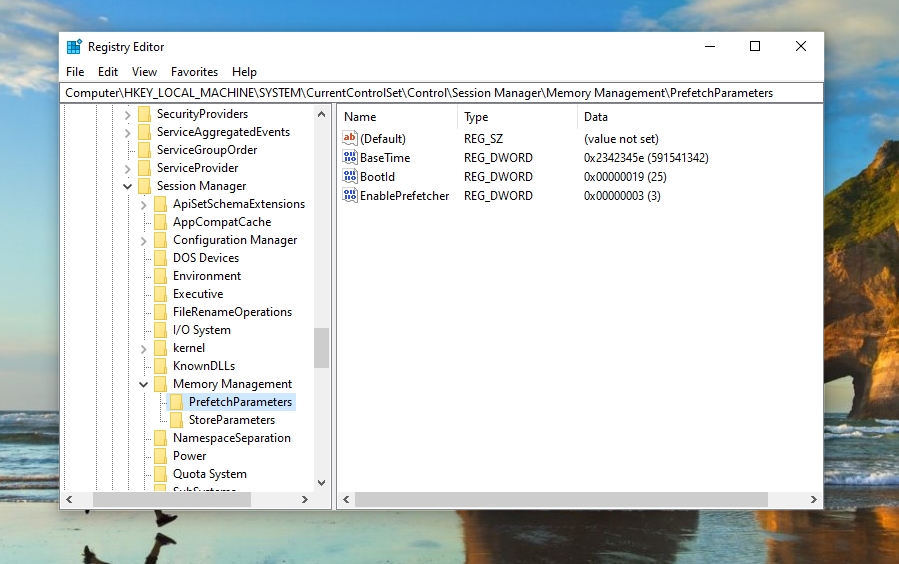 windows 10 registry tweaks cpu performance