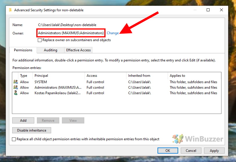 Can not delete output file что делать windows 10