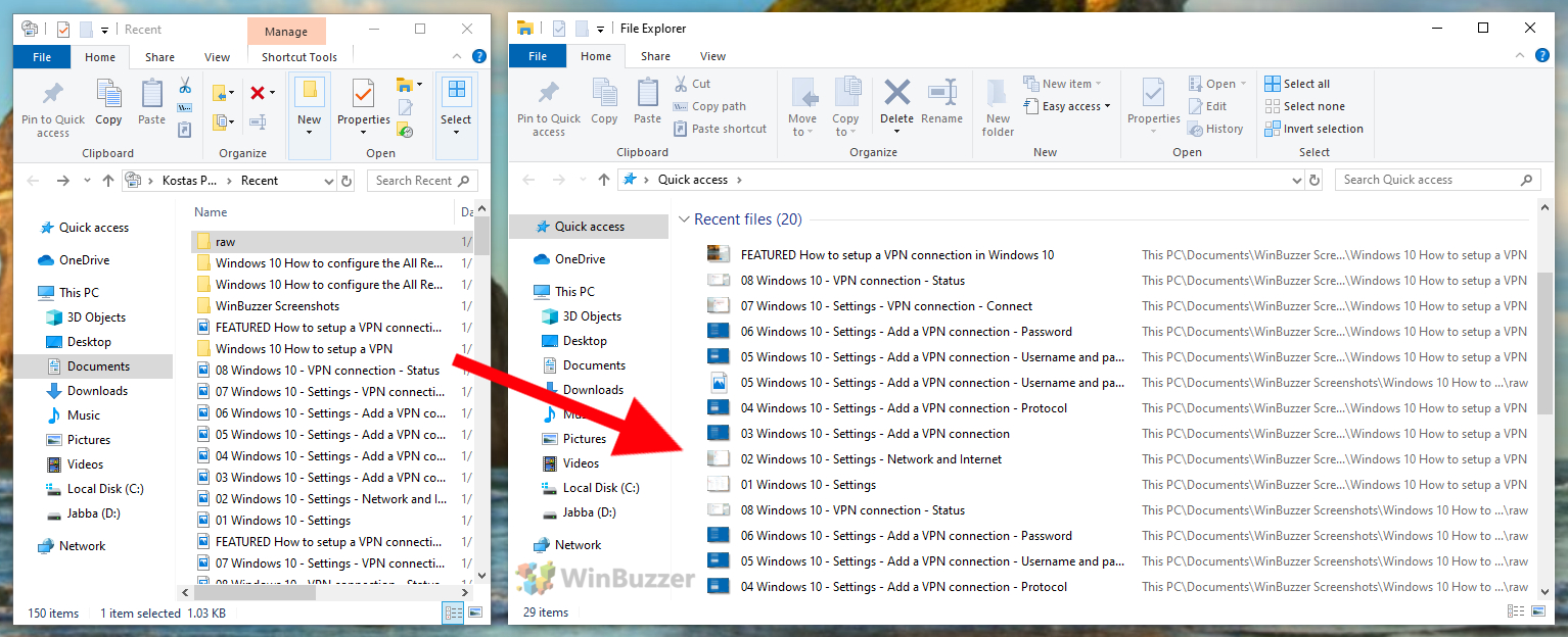 Windows 10  How to Find and Clear the All Recent Files List - 78