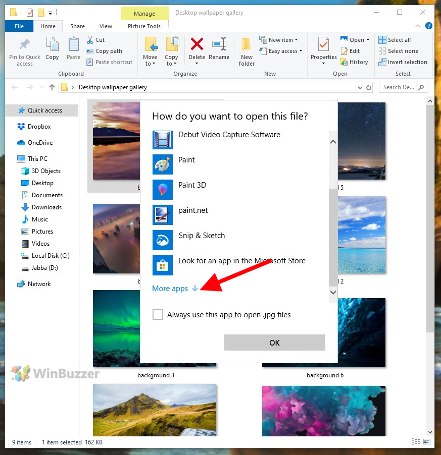 windows 10 app to open jpg files