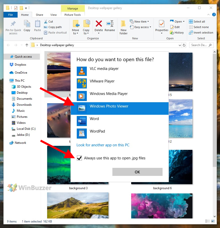 windows 10 install old photo viewer