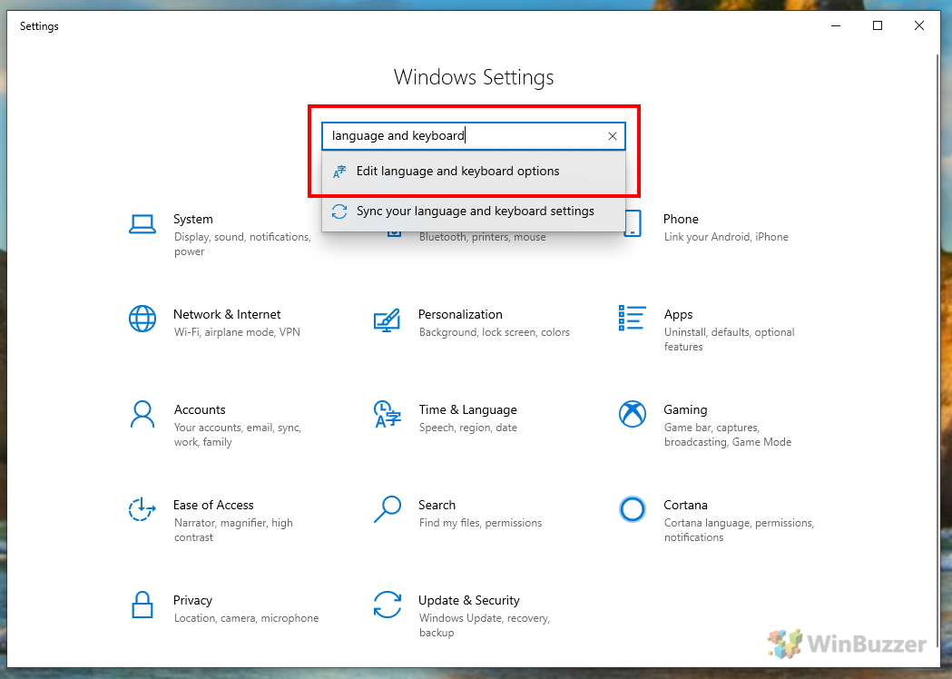 windows 10 shutdown synchronize language settings