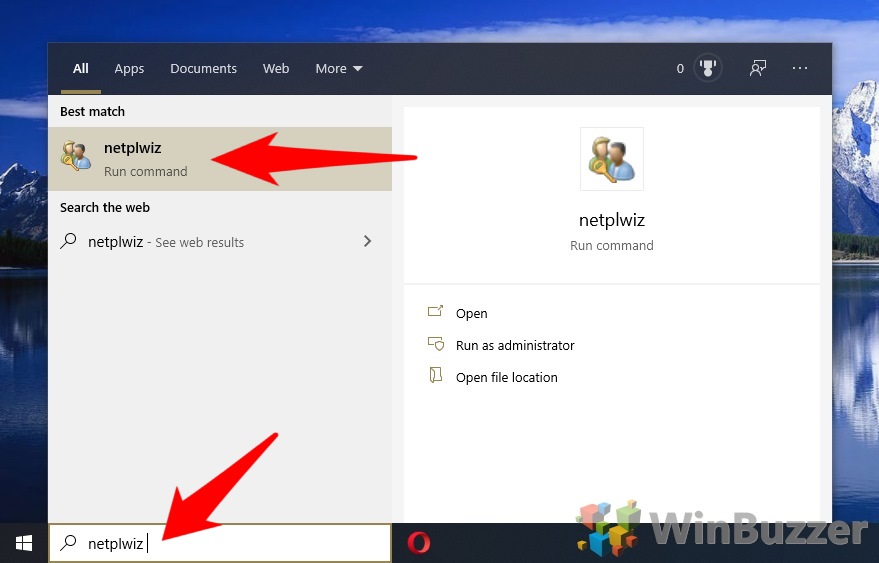 Windows 10 - Netplwiz