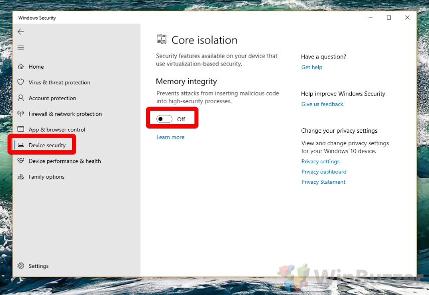 How to Disable or Enable Core Isolation Memory Integrity - 6