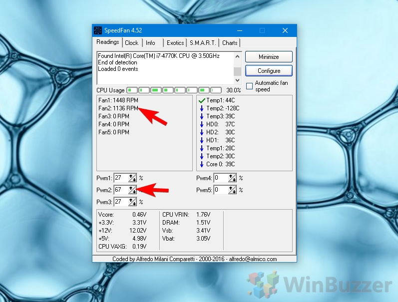 SpeedFan - Check Fan Speed and adjust