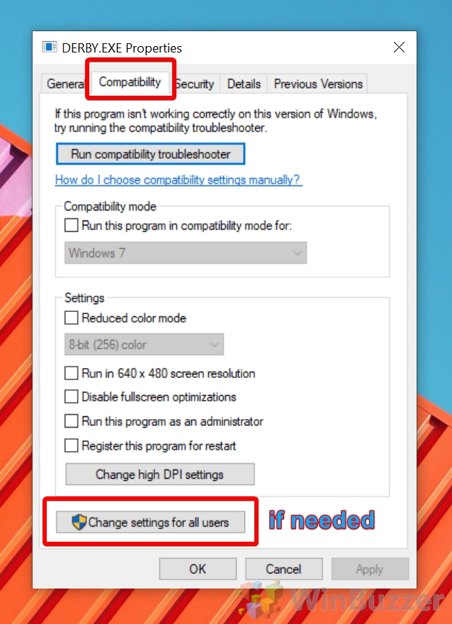 How To Change Windows 10 Compatibility Mode Settings  winbuzzer