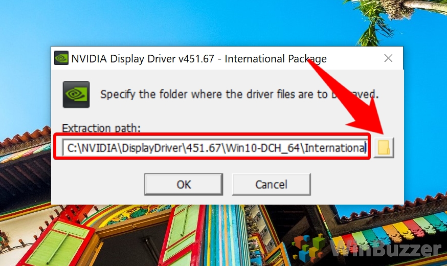 Windows 10 - Extract Nvidia Display Driver Package