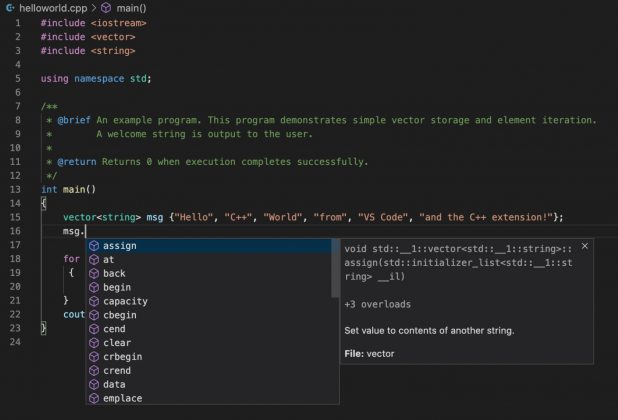 Microsoft Visual Studio Code Finally Gets C++ Support - WinBuzzer