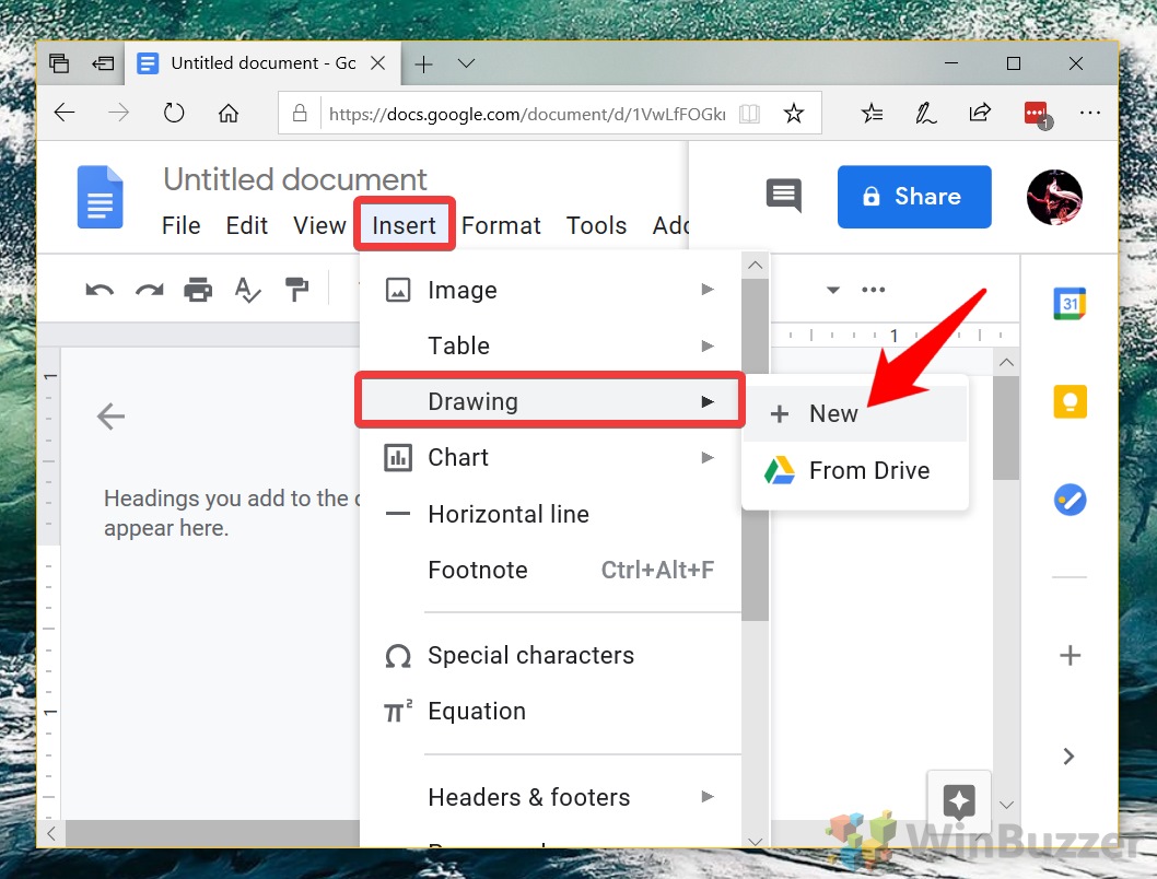 how to create a text box in google docs