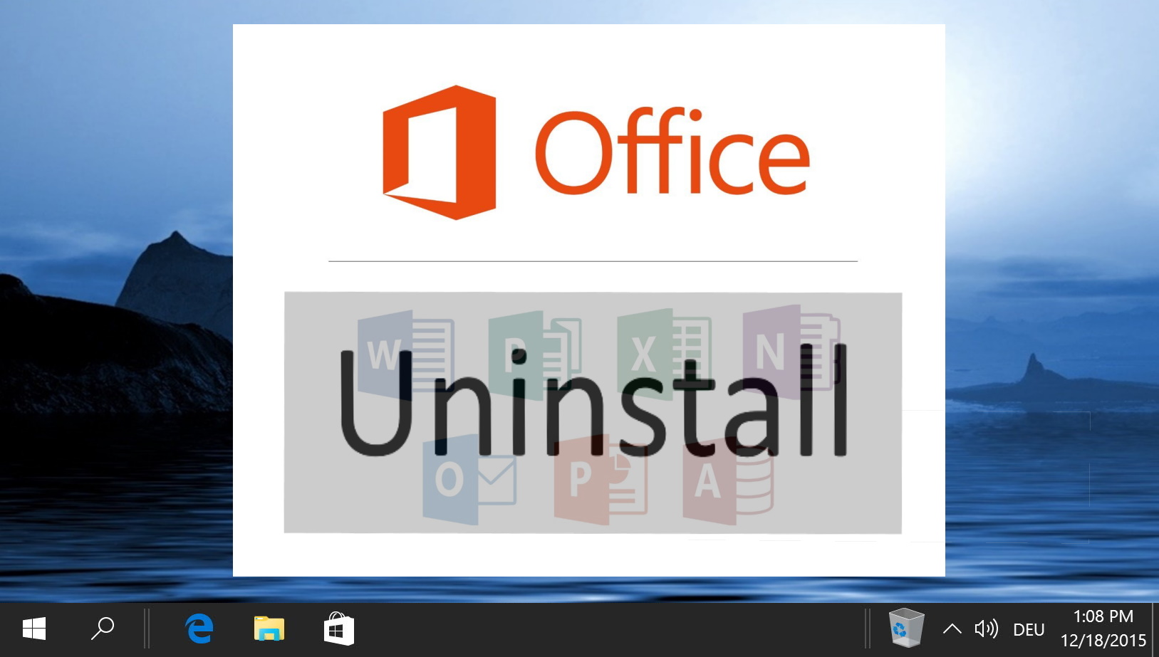 remove get office 365 windows 10