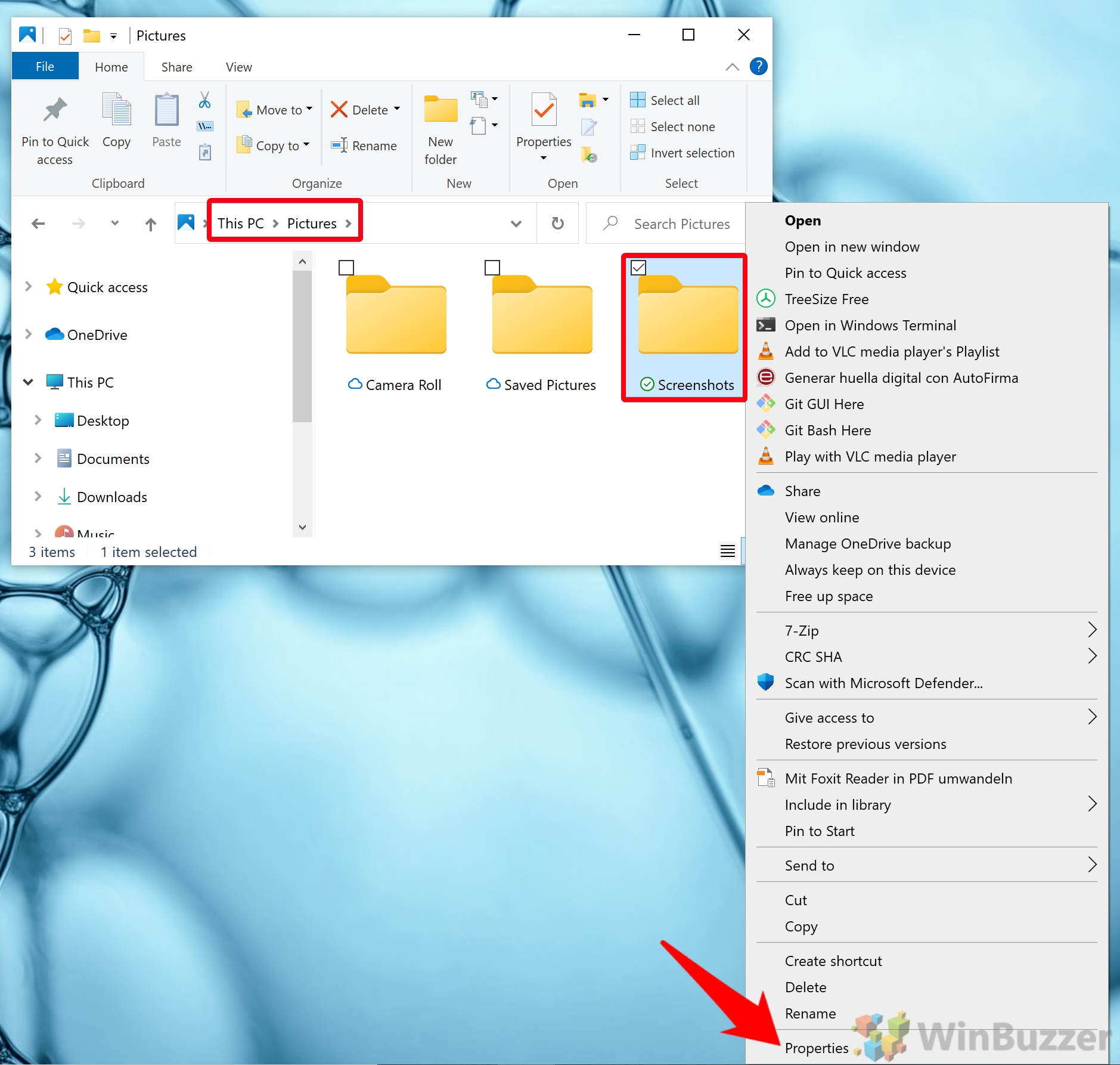 Windows 10  How to Change Where Screenshots Are Saved via Print Screen - 5