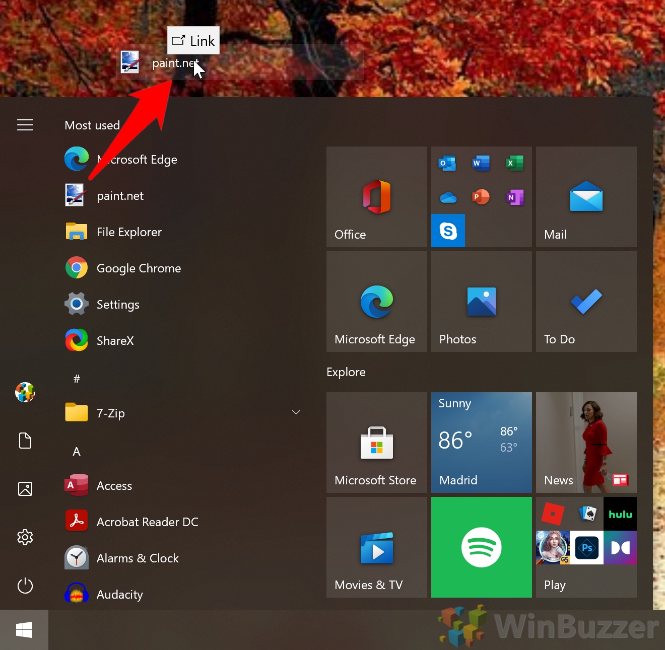 how to add app to windows 10 desktop