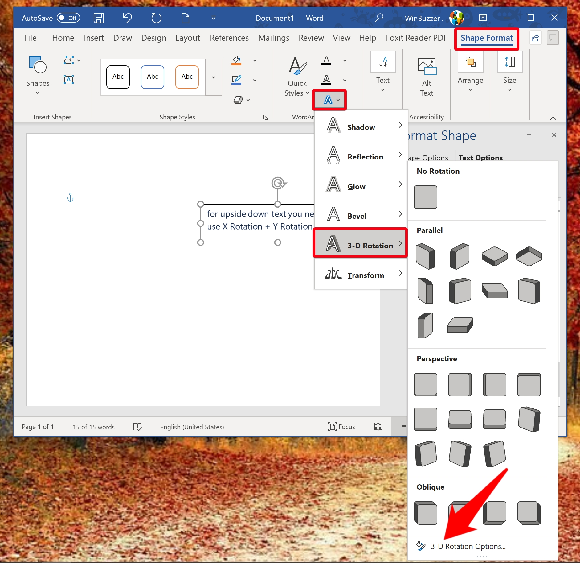 How to Flip Text or Rotate Text in Microsoft Word - WinBuzzer