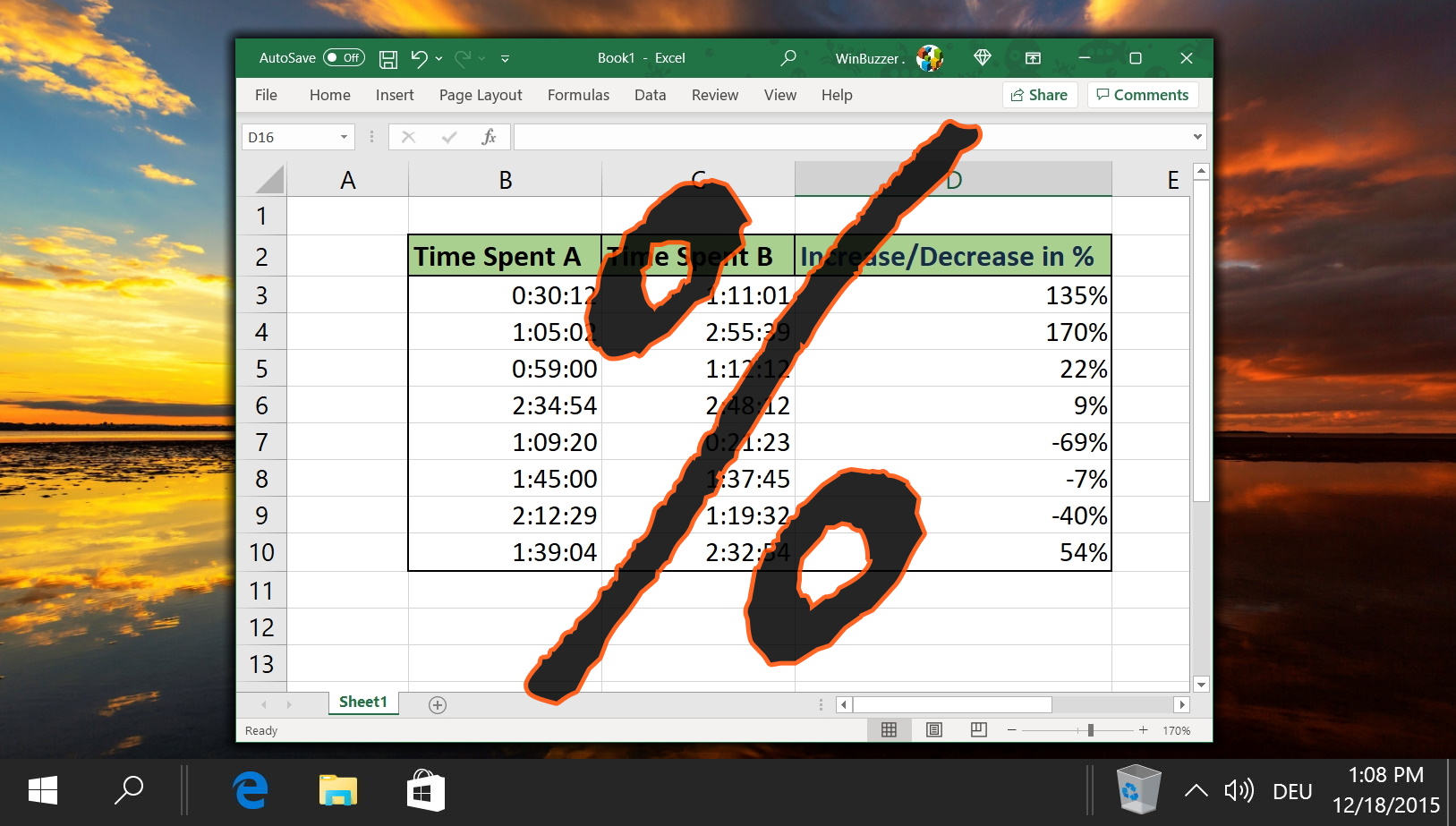 How to Calculate the Percentage Change between Two Numbers in Excel
