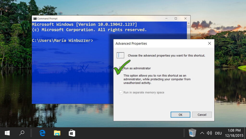 how to run program always as administrator windows 10