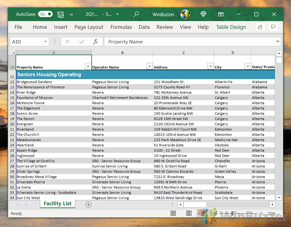 Windows 10 - Excel
