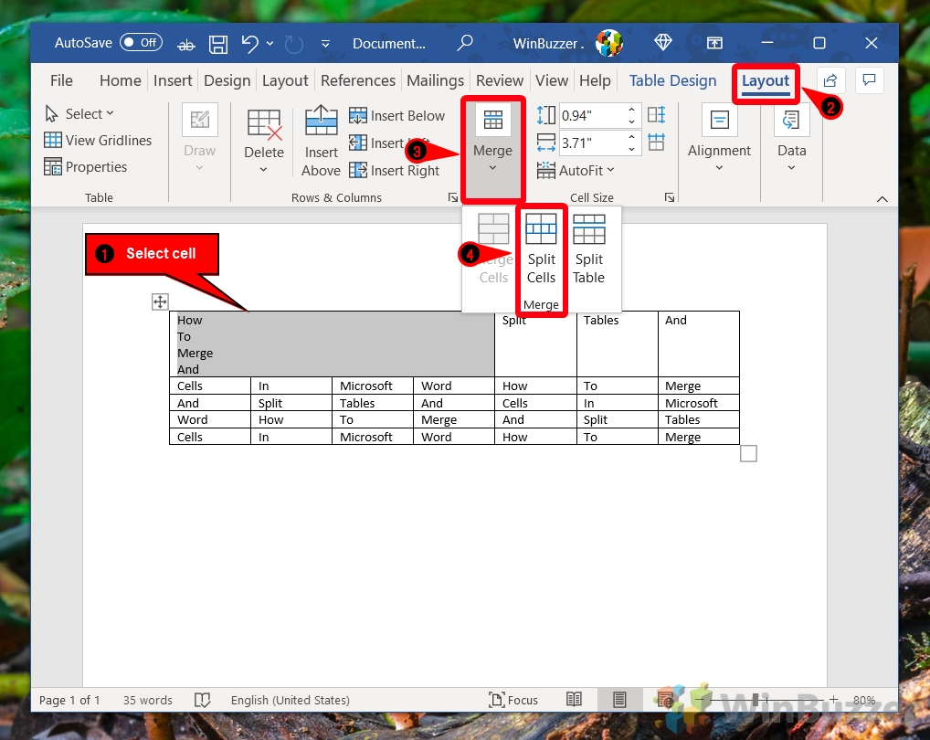 How To Add A Line In A Cell In Word