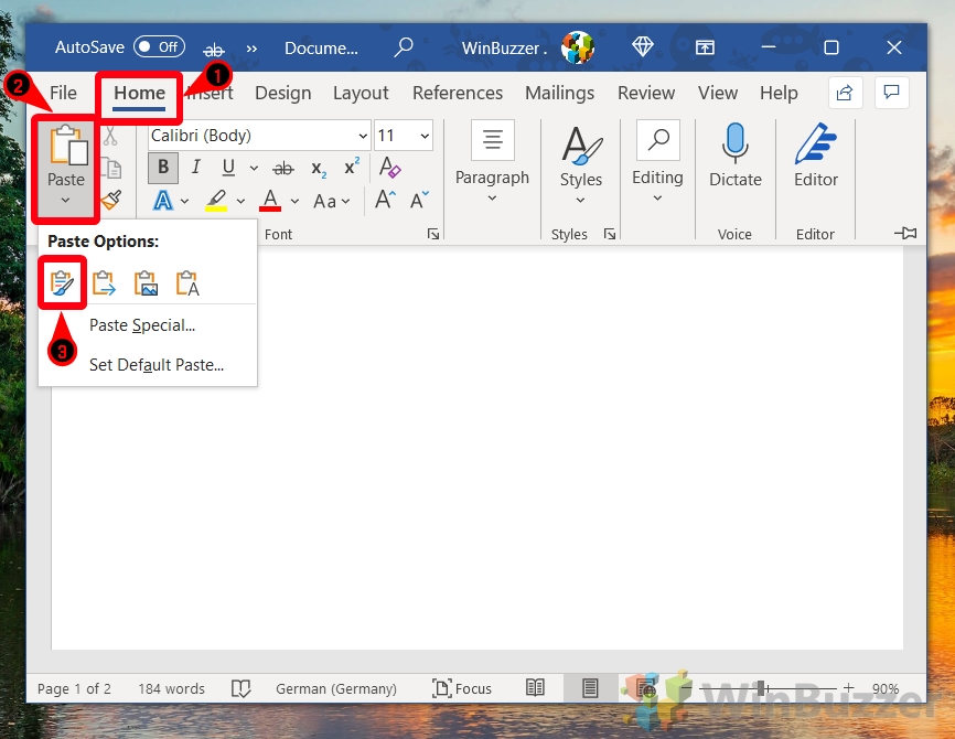 how to copy page in word mobile