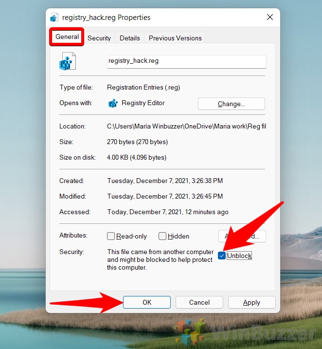 How do I unblock a file in Windows 11?