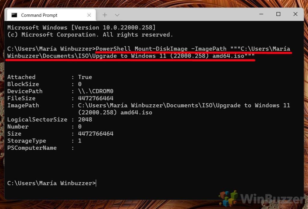 How to Mount or Unmount ISO and IMG Files in Windows 11 - WinBuzzer