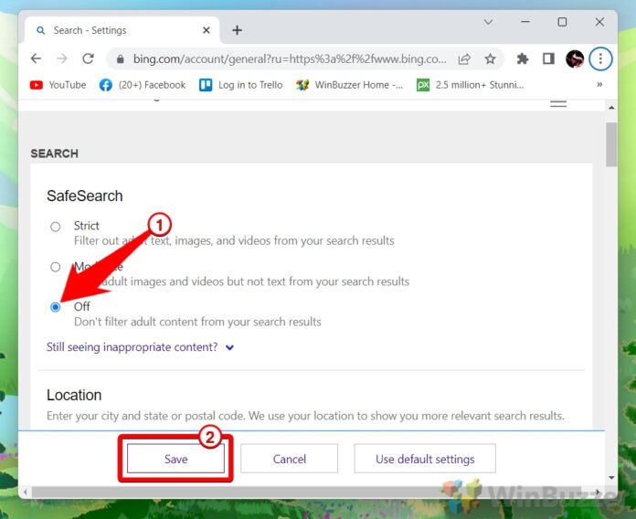 How to Turn off Safe Search in Google, Bing and Yahoo! - WinBuzzer