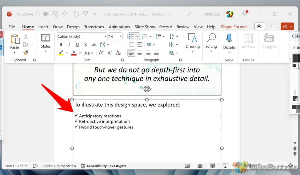 How to Add a Check Mark in Powerpoint ☐ ☑ - WinBuzzer