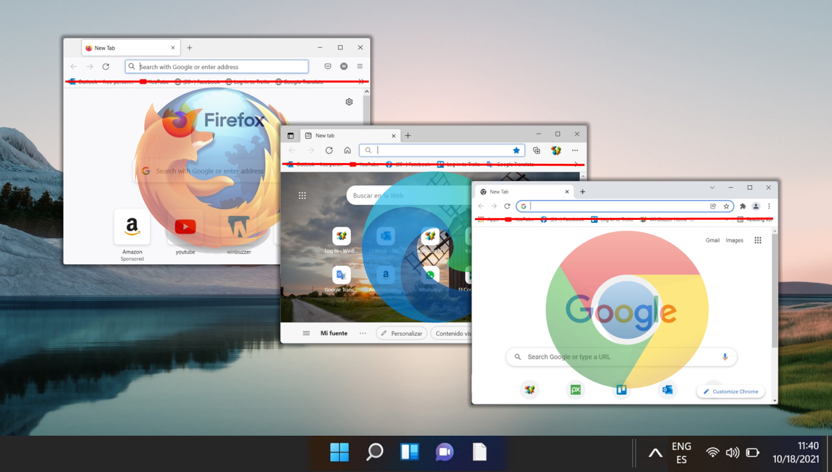 How to hide bookmark bar in Chrome, Edge and Firefox