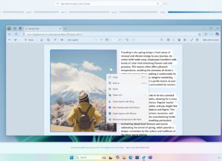 Windows Recall Click to Do in Recall showing image actions on a highlighted image.