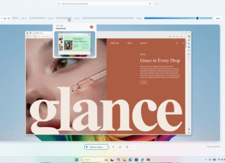 Windows Recall Recall with timeline control to go back in time to find something you did in the past