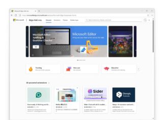 Microsoft Edge Add-ons store
