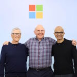 Microsoft 50th Anniversary Bill Gates Steve Ballmer Satya Nadella official
