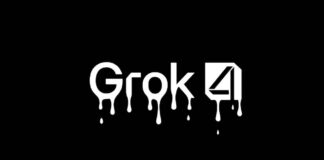 Grok 4 logo melting